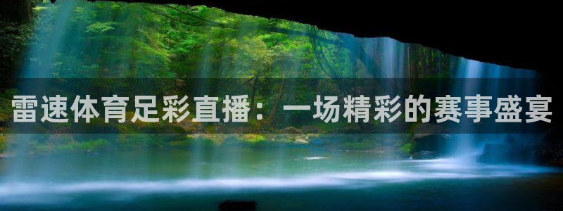 雷速体育足彩直播：一场精彩的赛事盛宴