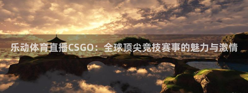 乐动体育直播CSGO：全球顶尖竞技赛事的魅力与激情