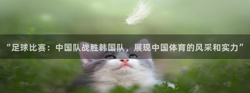“足球比赛：中国队战胜韩国队，展现中国体育的风采和实力”